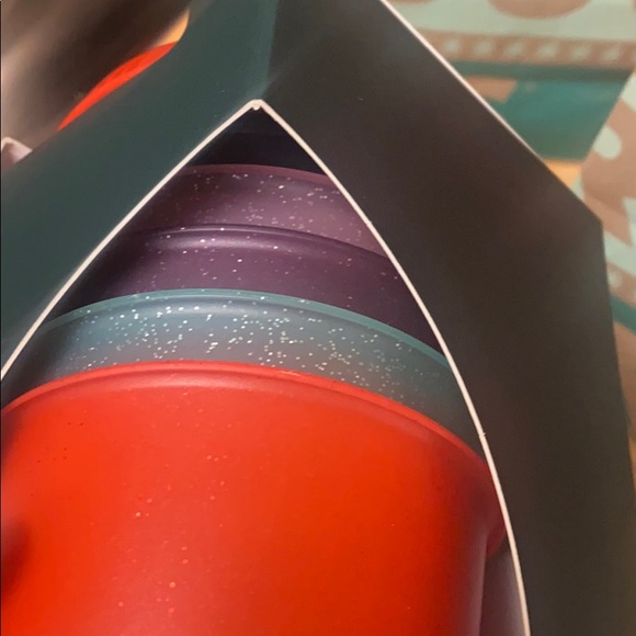 Starbucks holiday reusable sparkle cold cup multi - Picture 2 of 6